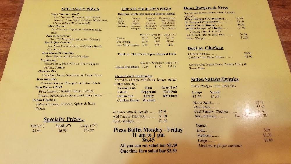 Kilroy's Pizza & Cafe Menu image 3